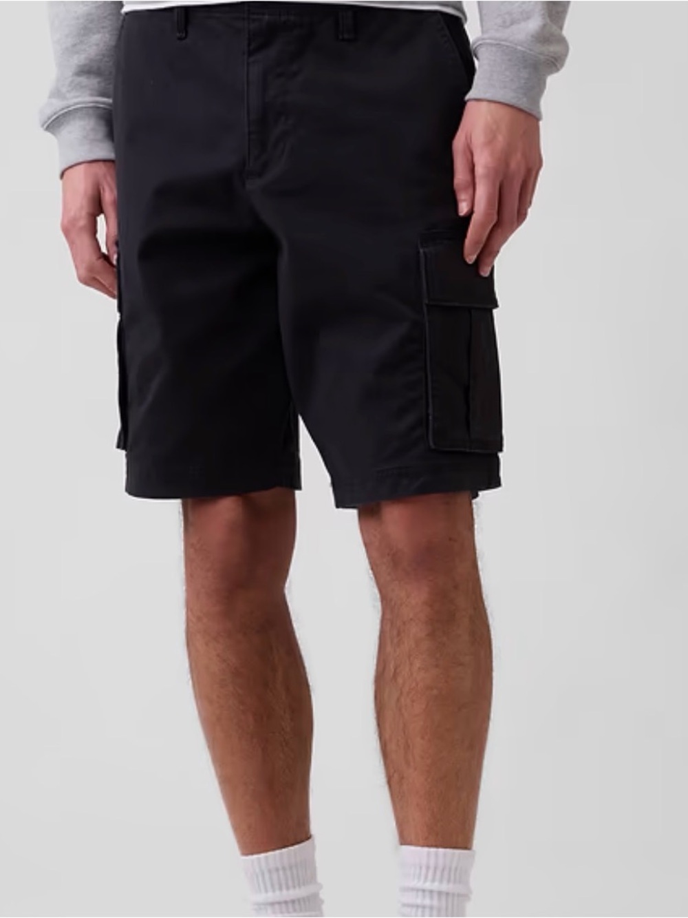 Gap Kids Black Cargo Shorts NEW sz 18 Husky